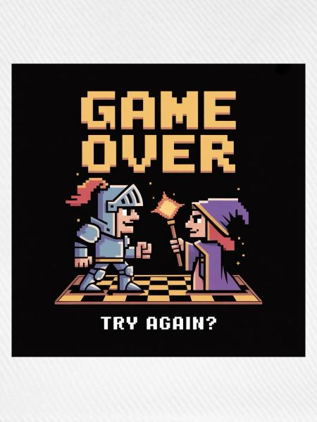 Game Over Pixel Duel Design