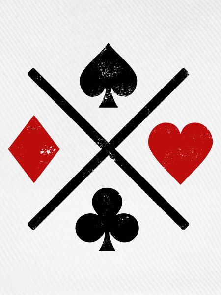 Spielkarten Kontrastdesign
