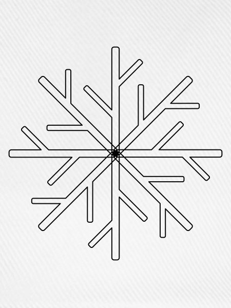 Schneekristall