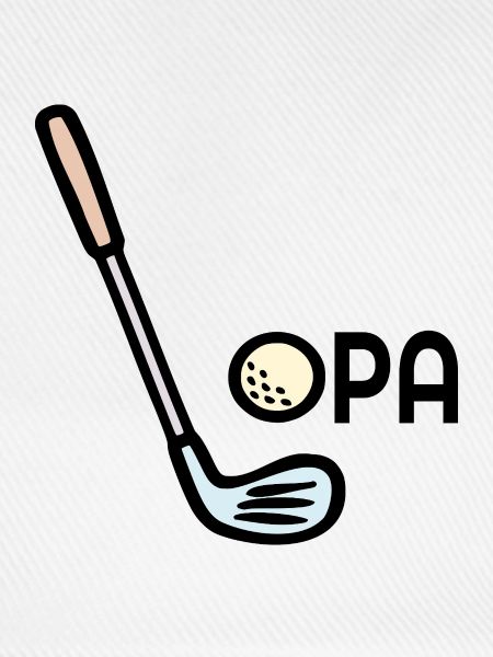 Golf Opa Golfschläger
