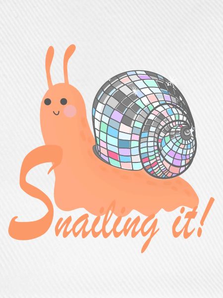 Snailing It! – Bunte Schnecke mit Disco-Kugel