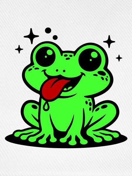 Kröte Comic Frosch