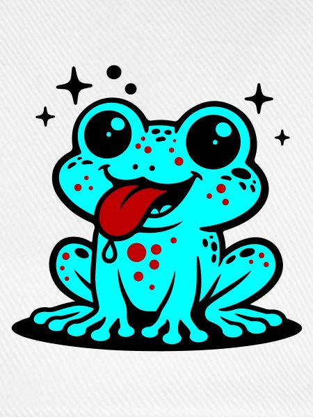 Kröte Comic Frosch