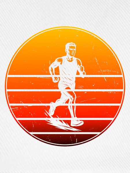 Iconisches Running Motiv