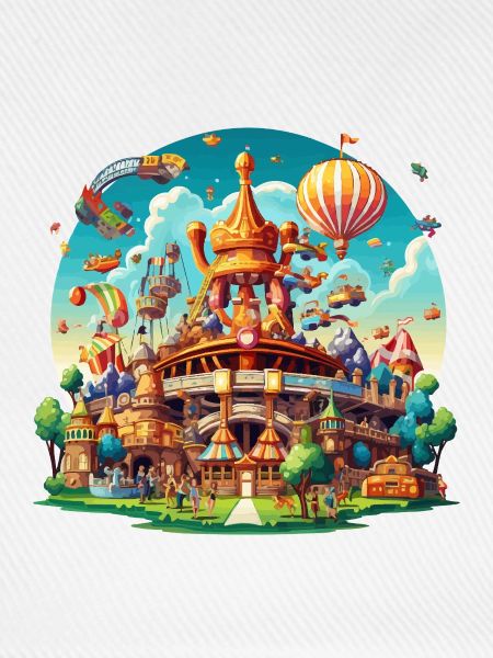 Fantasiepark Luftschiff-Karussell