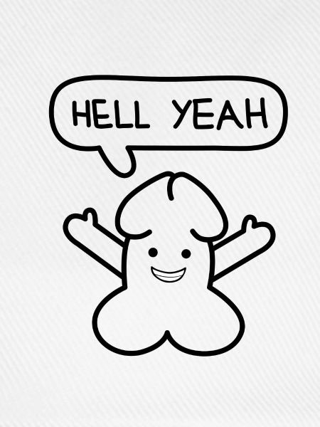 lustiges Junior 'Hell yes'-Emoticon