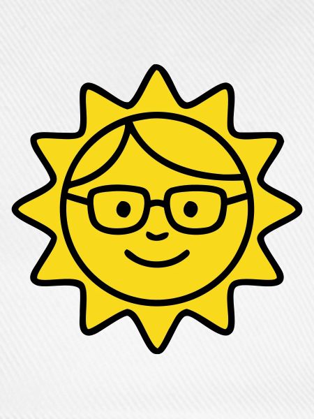 Lachende Sonne Brille Comic