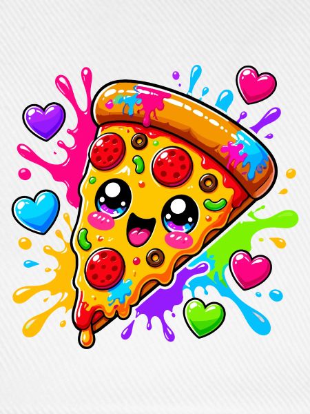 Niedliches Pizzastück 