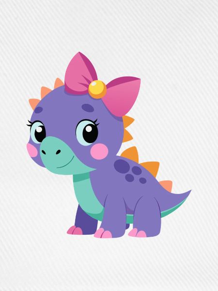 Mädchen Triceratops