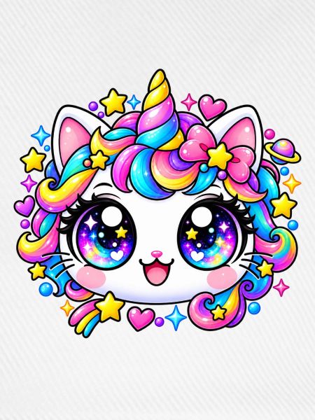 Kawaii Regenbogeneinhorn
