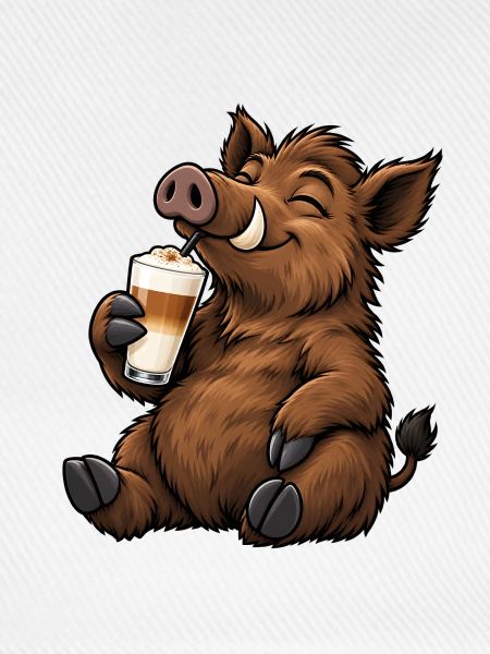 Wildschwein mit Latte Macchiato