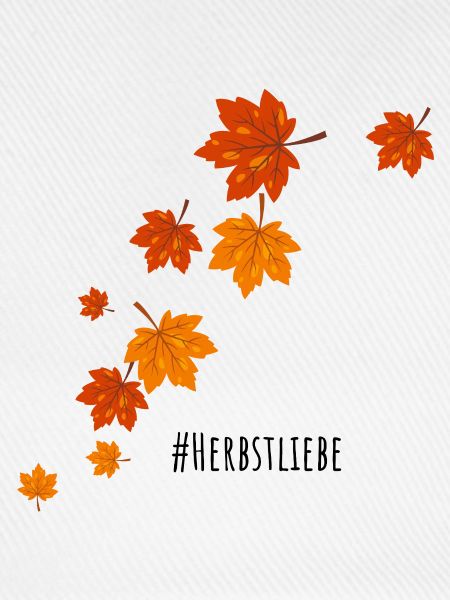 Herbstliche Laubspirale