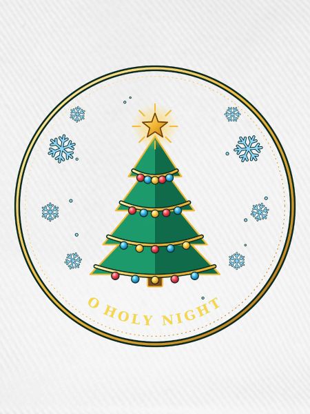 Weihnachtsbaum mit Sternenkranz