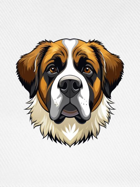 Bernhardiner Hundekopf