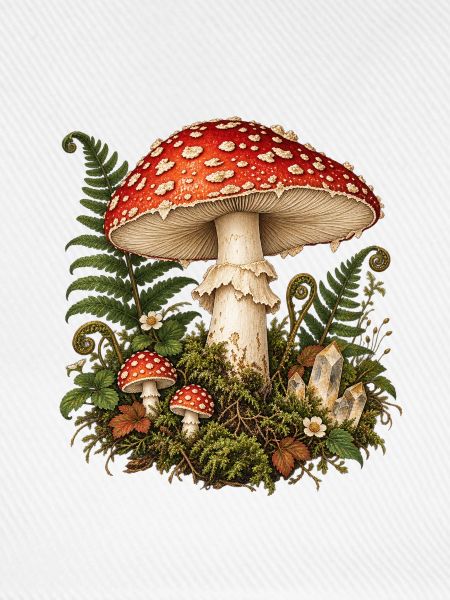Roter Pilz Waldzauber
