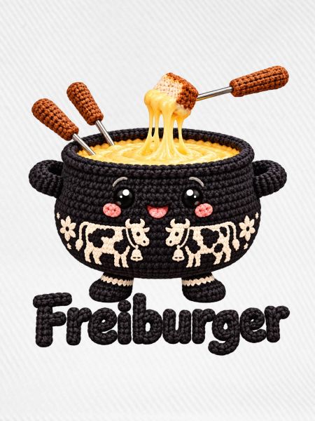 Käsefondue Topfheld mit Kühen