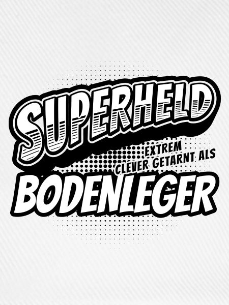 Superheld, clever getarnt als Bodenleger