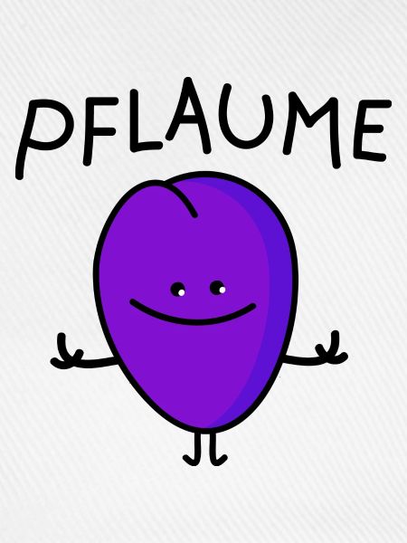 lustige Pflaume