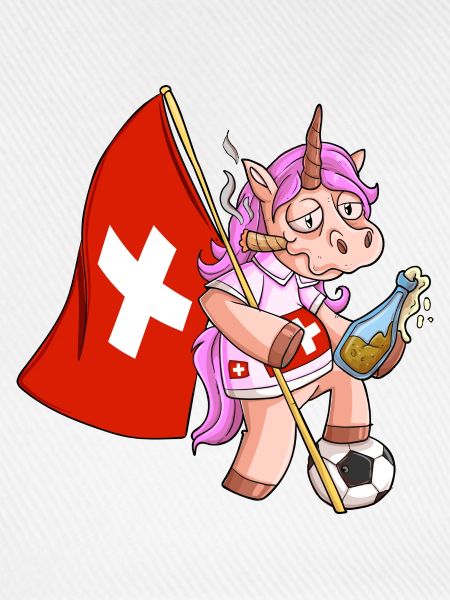 Schweizer Party Einhorn