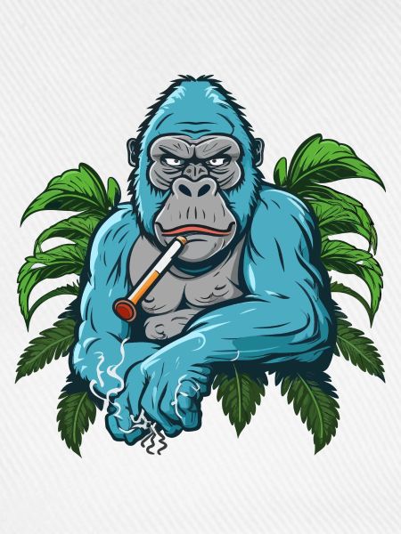 Stumpfer Gorilla
