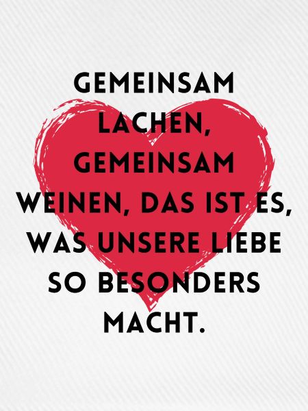 Gemeinsam lachen - gemeinsam weinen