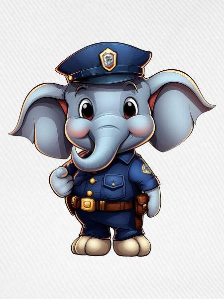 Elefanten Polizistin