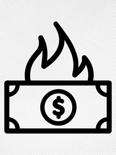 Geld verbrennen
