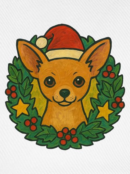 Chihuahua Weihnachtskranz