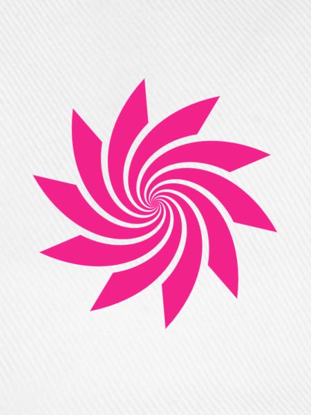 Rosa Spiralpinwheel