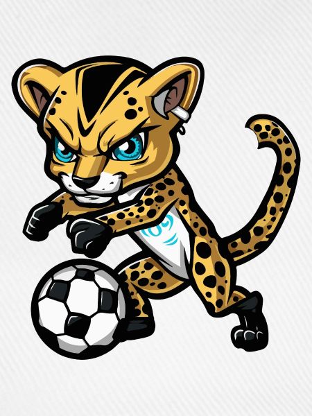 Gepard Fußball Comic