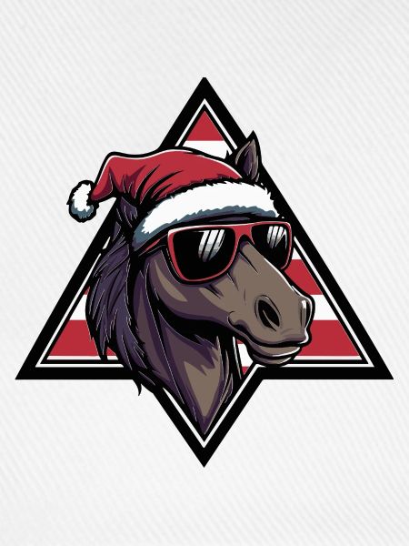 Weihnachts-Esel mit Sonnenbrille