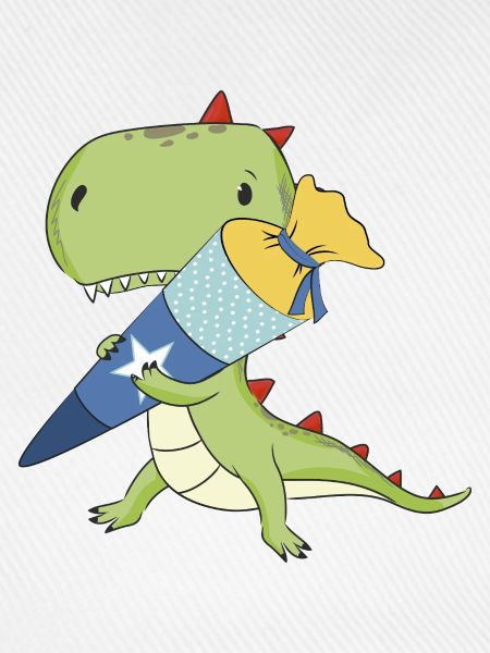 Dino mit Schultüte