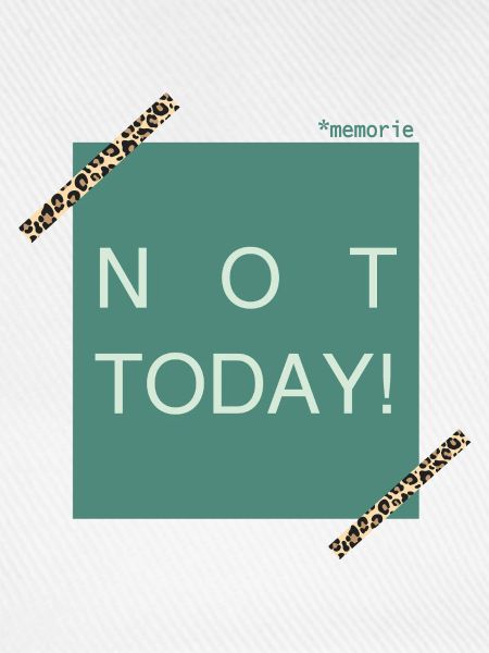 NOT TODAY! Leoparden Akzent