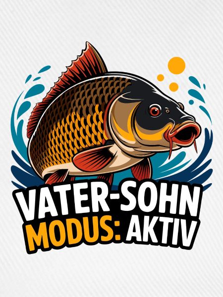Vater-Sohn Modus Aktiv Fischdesign