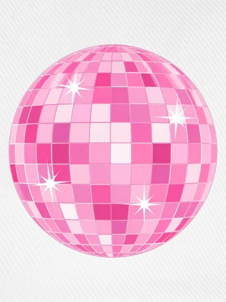 Knallpinke Discokugel