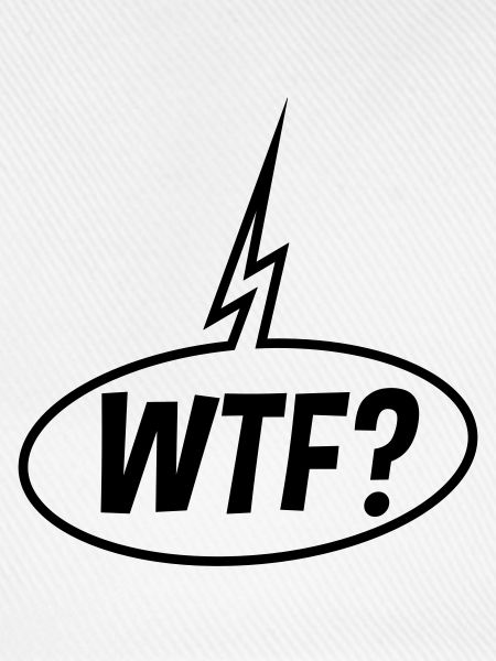 WTF Sprechblase (Fragezeichen / Black)