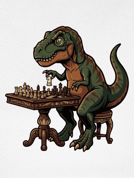 T-Rex spielt Schach