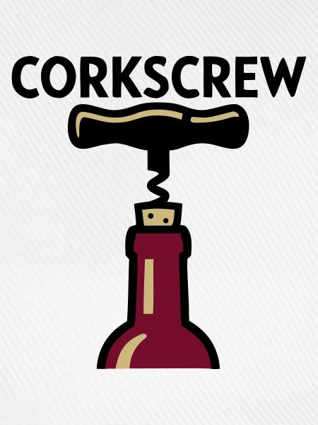 Korkenzieher Wein Grafik