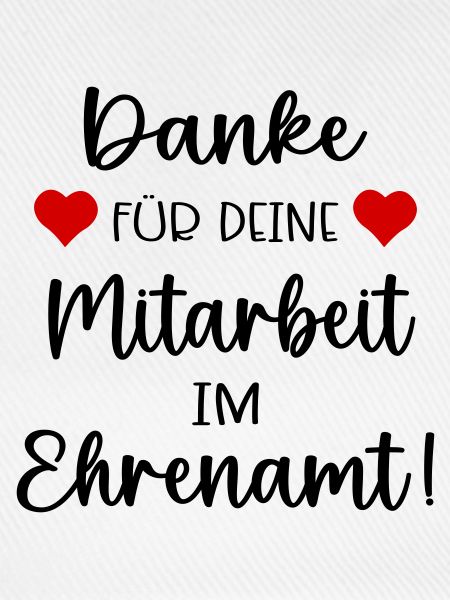 Danke Mitarbeit Ehrenamt