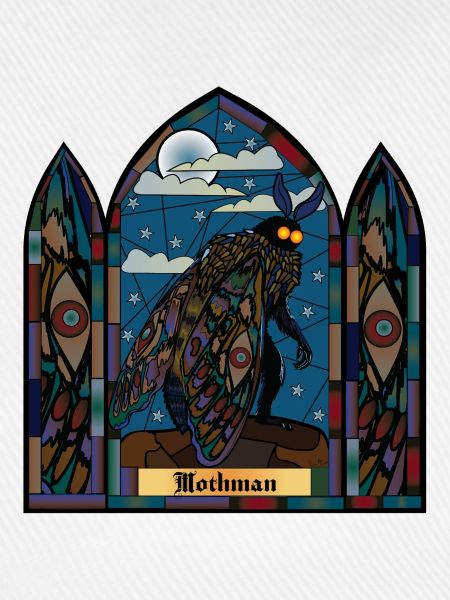 Mothman Buntglas