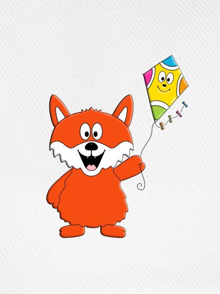 DRACHE - KITE - DRACHENSTEIGEN - FUCHS - TIER