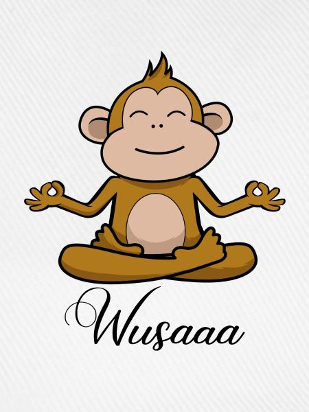 Auszeit Durchatmen Wusaaa Affe