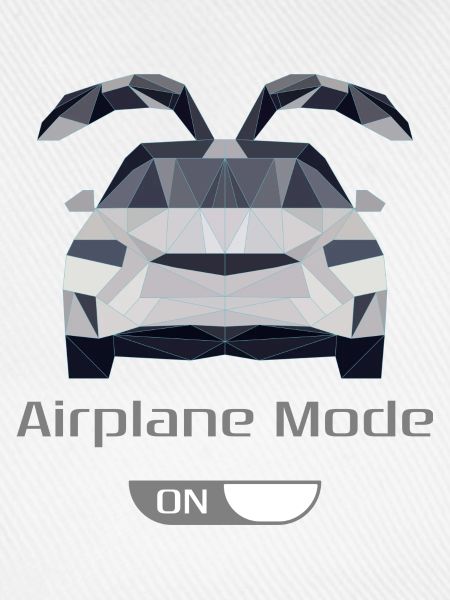 Low Poly Auto im Flugmodus