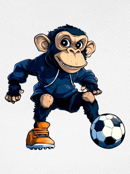 Fussball Schimpanse