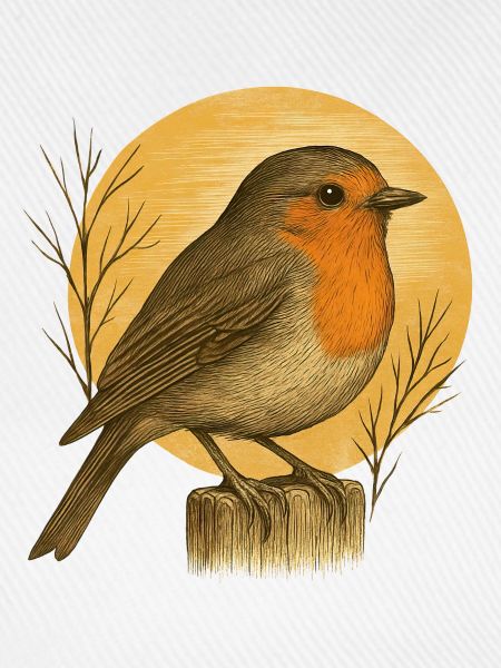 Rotkehlchen - Gartenvögel