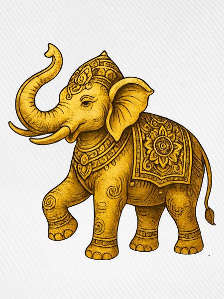 Goldener Elefant