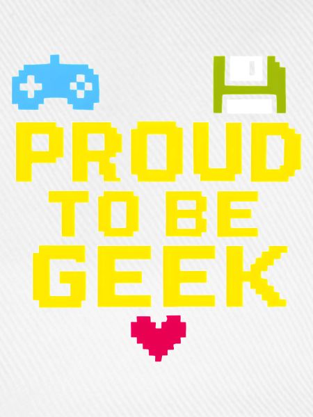 Stolzer Retro-Pixel-Geek