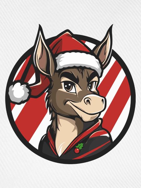 Santas Esel Motiv