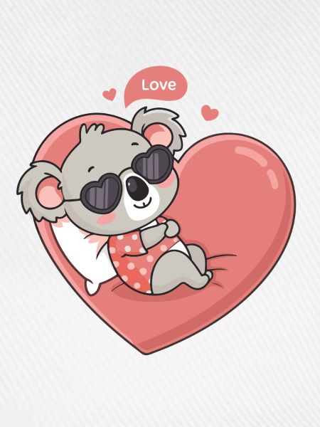 Koala Herz Liebeslounge