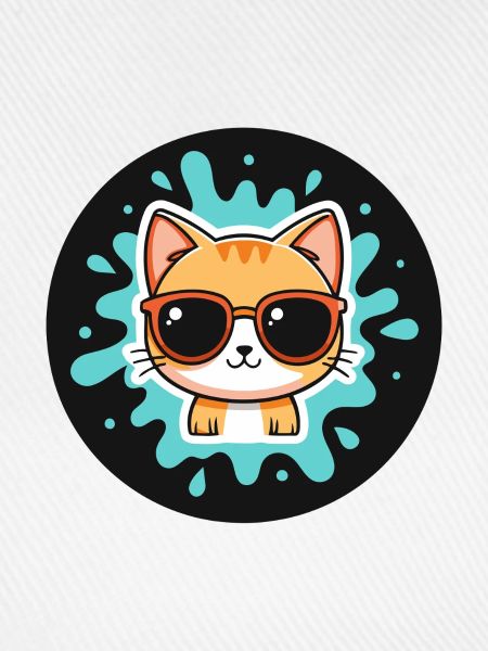 Solar-Kätzchen-Türkisbrille